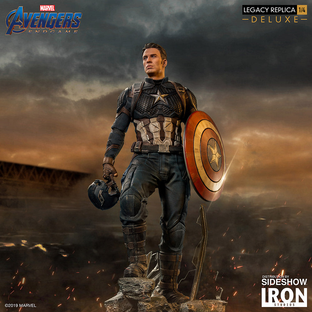 Iron Studios MARCAS20219-14 CAPTAIN AMERICA (DELUXE) Statues