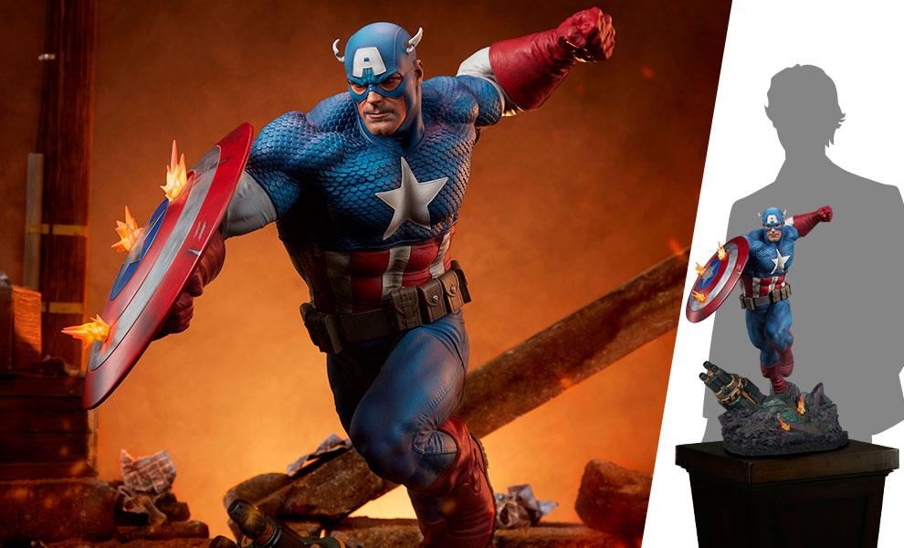 Sideshow Collectibles Marvel Captain America Resin Figures Model Statue 300765 - ToyFury