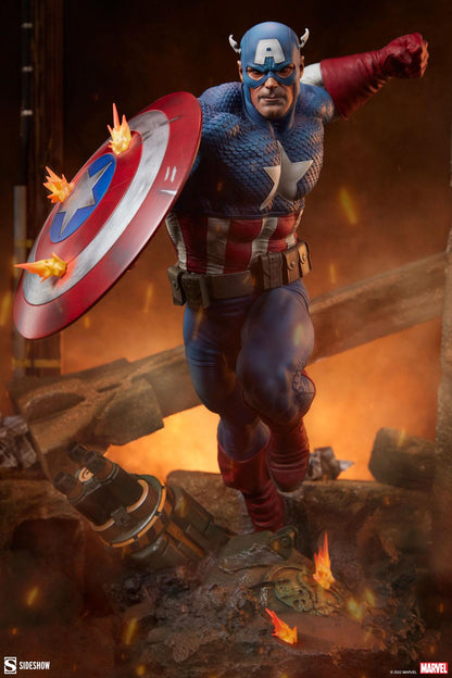 Sideshow Collectibles Marvel Captain America Resin Figures Model Statue 300765 - ToyFury