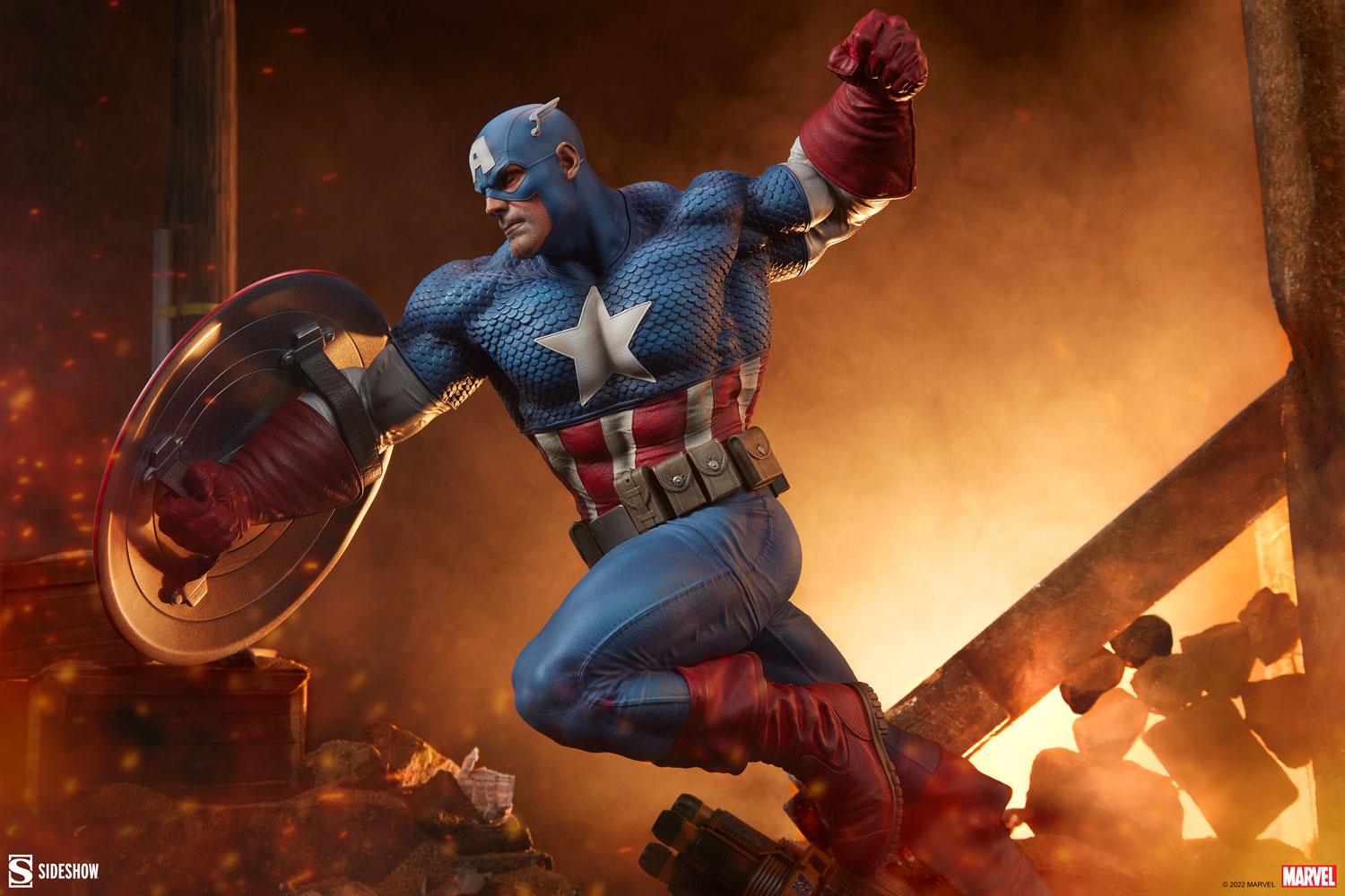 Sideshow Collectibles Marvel Captain America Resin Figures Model Statue 300765 - ToyFury