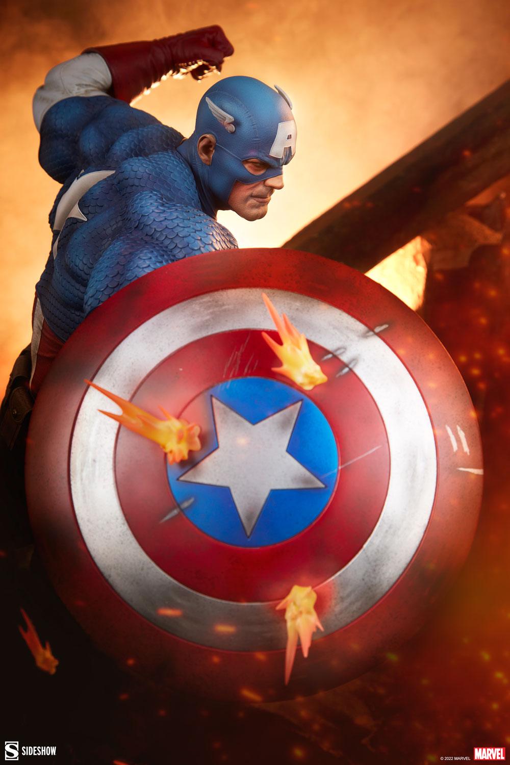 Sideshow Collectibles Marvel Captain America Resin Figures Model Statue 300765 - ToyFury