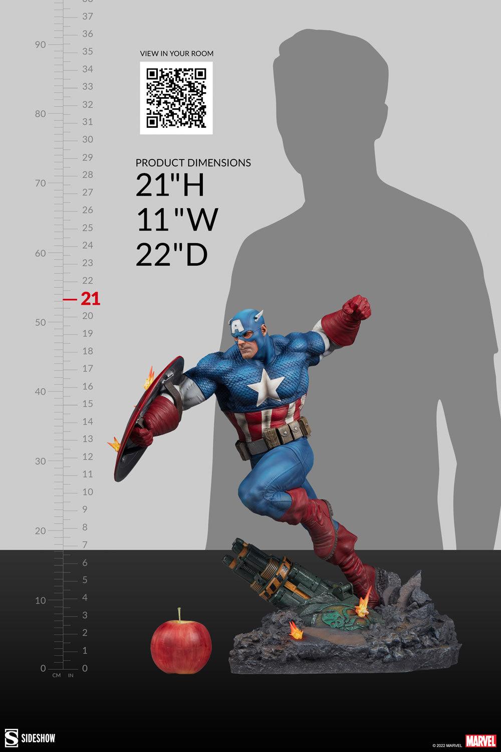 Sideshow Collectibles Marvel Captain America Resin Figures Model Statue 300765 - ToyFury