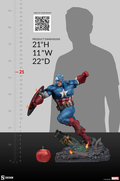 Sideshow Collectibles Marvel Captain America Resin Figures Model Statue 300765 - ToyFury