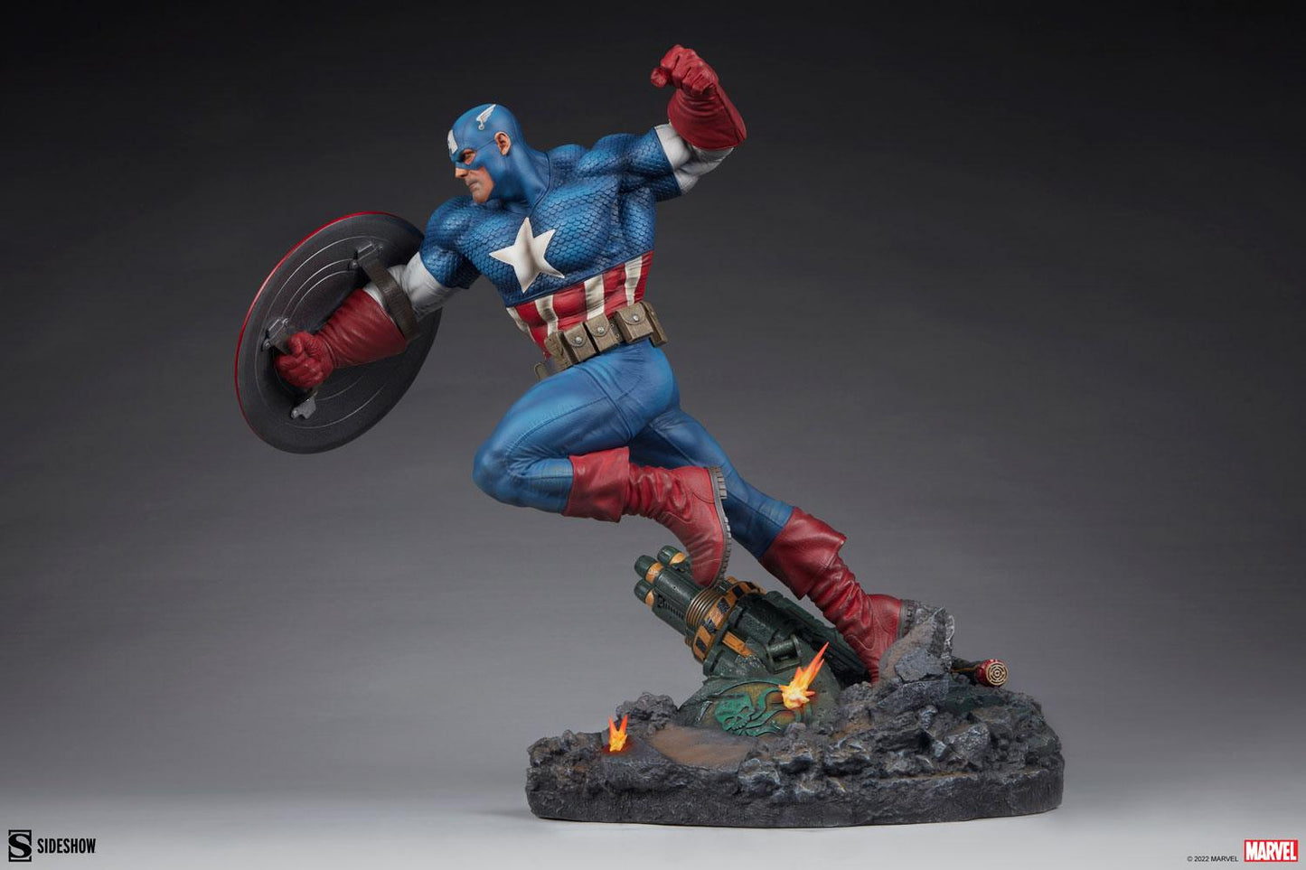 Sideshow Collectibles Marvel Captain America Resin Figures Model Statue 300765 - ToyFury