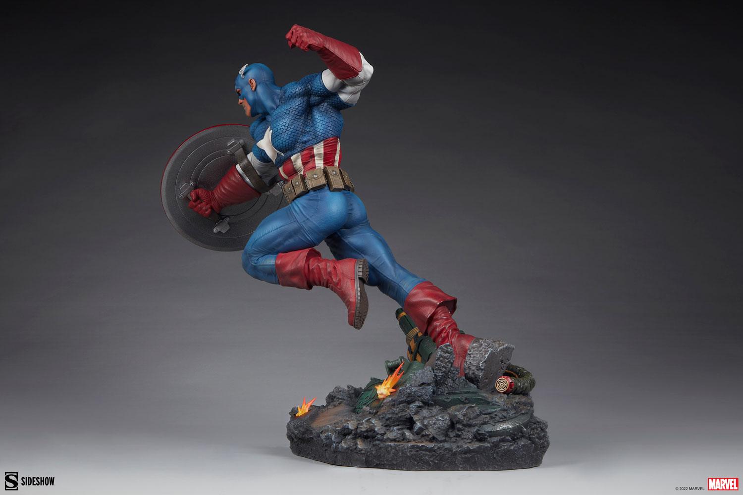 Sideshow Collectibles Marvel Captain America Resin Figures Model Statue 300765 - ToyFury