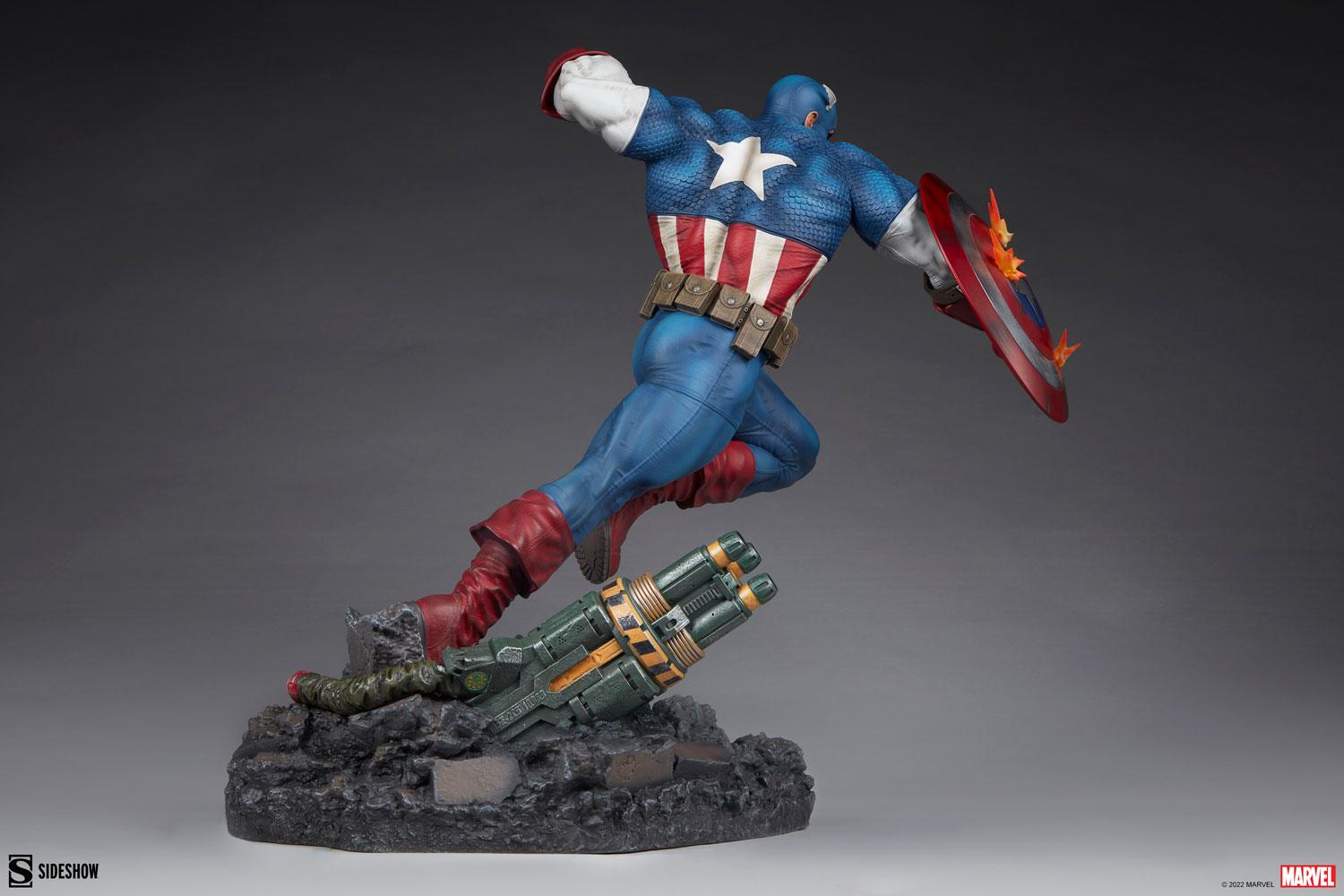 Sideshow Collectibles Marvel Captain America Resin Figures Model Statue 300765 - ToyFury