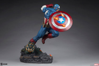 Sideshow Collectibles Marvel Captain America Resin Figures Model Statue 300765 - ToyFury