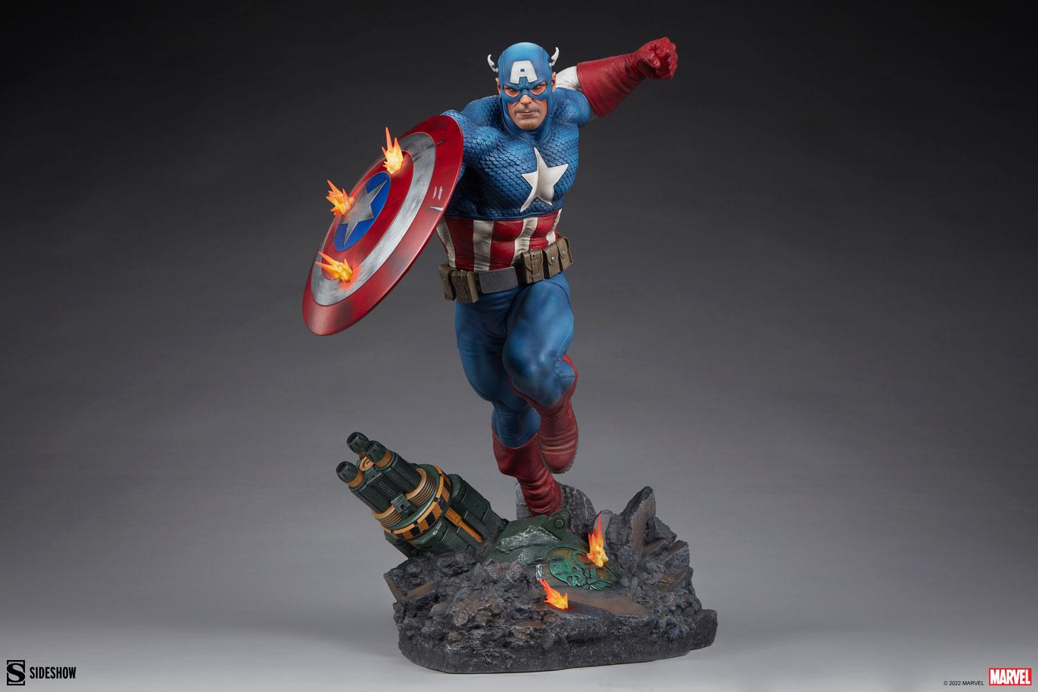 Sideshow Collectibles Marvel Captain America Resin Figures Model Statue 300765 - ToyFury