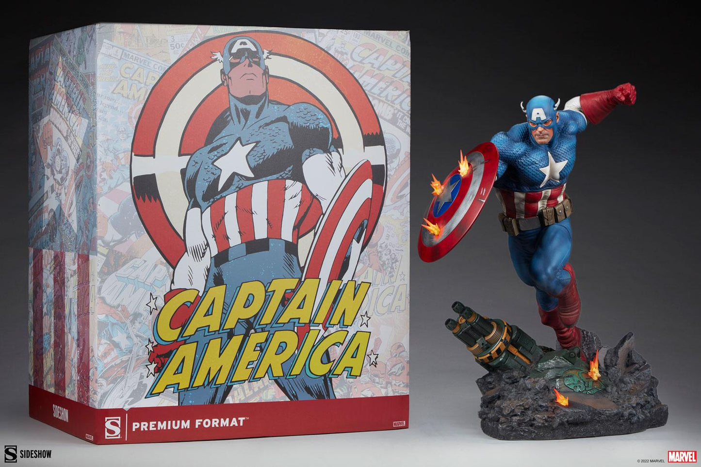 Sideshow Collectibles Marvel Captain America Resin Figures Model Statue 300765 - ToyFury