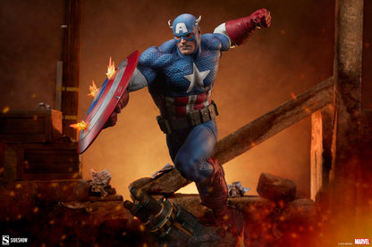 Sideshow Collectibles Marvel Captain America Resin Figures Model Statue 300765 - ToyFury