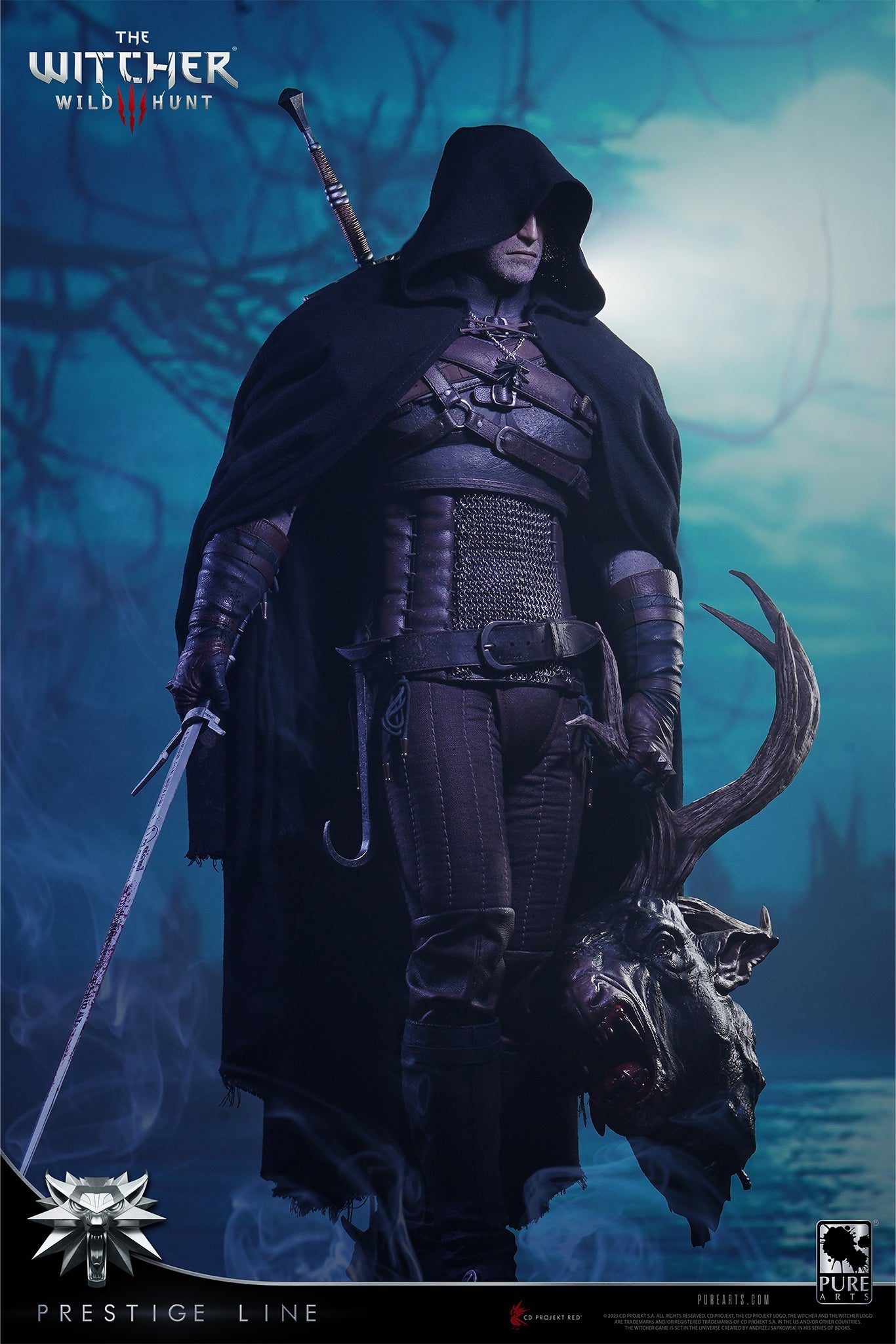 PureArts GERALT THE WITCHER 3: WILD HUNT GERALT OF RIVIA 1/2 SCALE STATUE