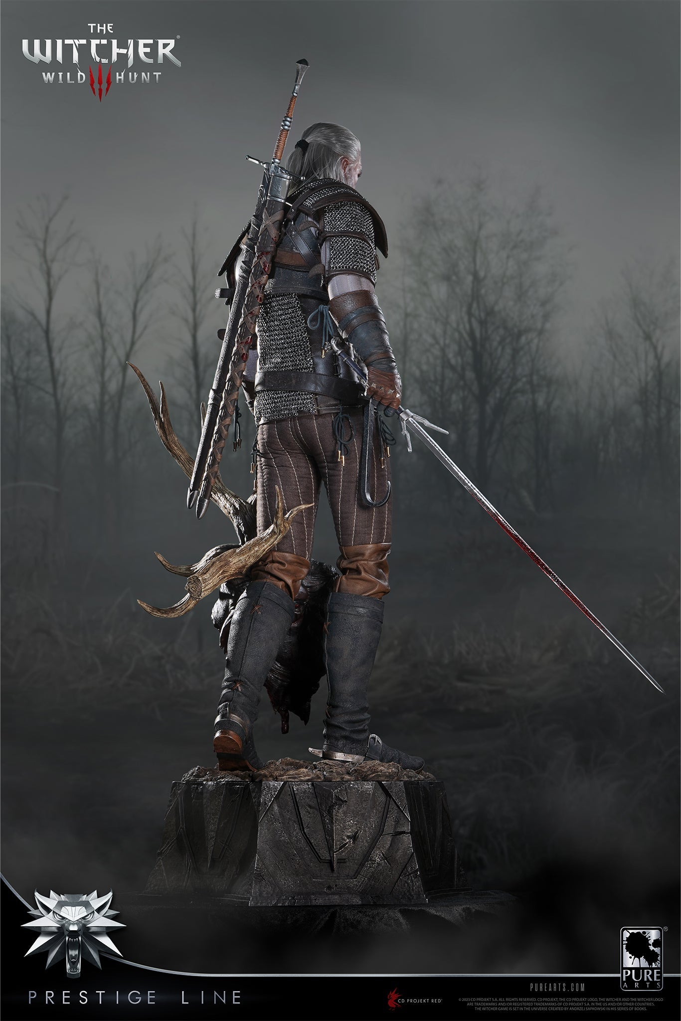 PureArts GERALT THE WITCHER 3: WILD HUNT GERALT OF RIVIA 1/2 SCALE STATUE