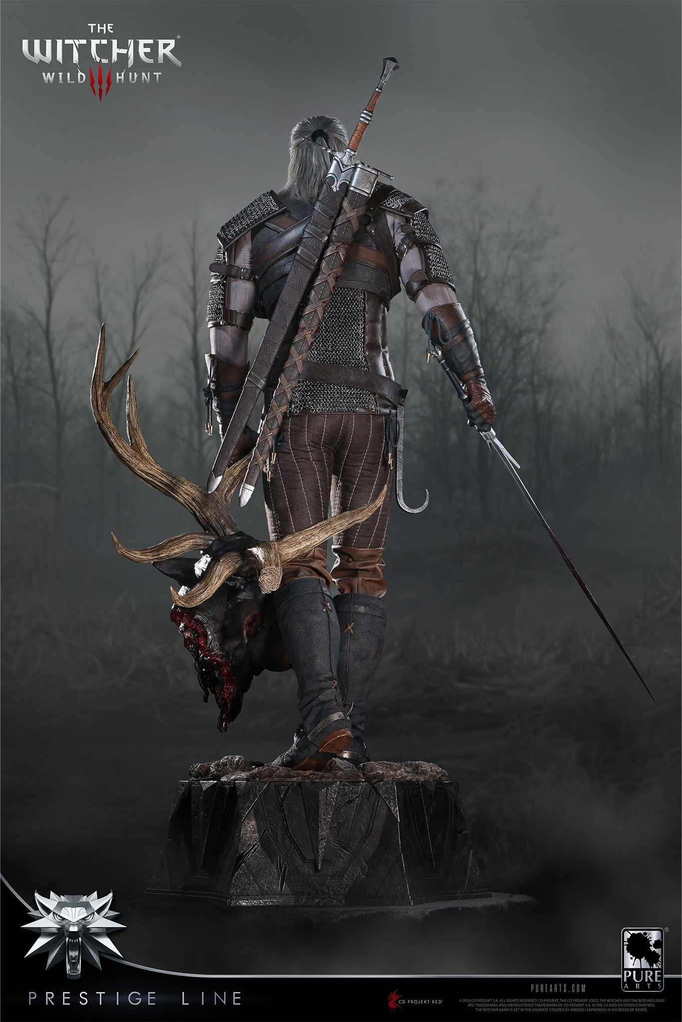 PureArts GERALT THE WITCHER 3: WILD HUNT GERALT OF RIVIA 1/2 SCALE STATUE