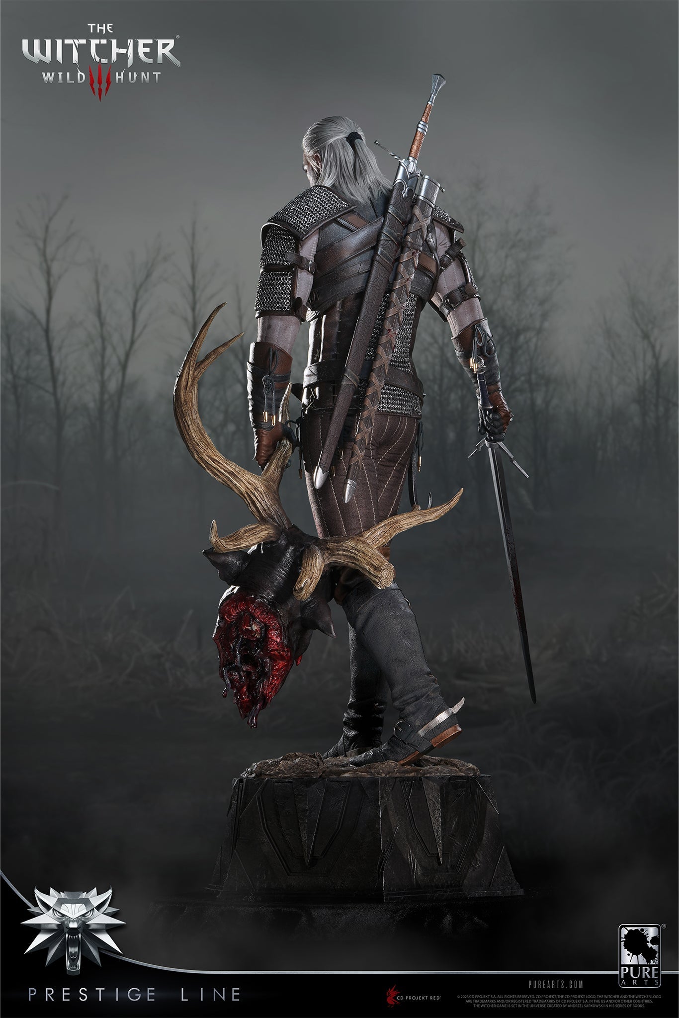 PureArts GERALT THE WITCHER 3: WILD HUNT GERALT OF RIVIA 1/2 SCALE STATUE