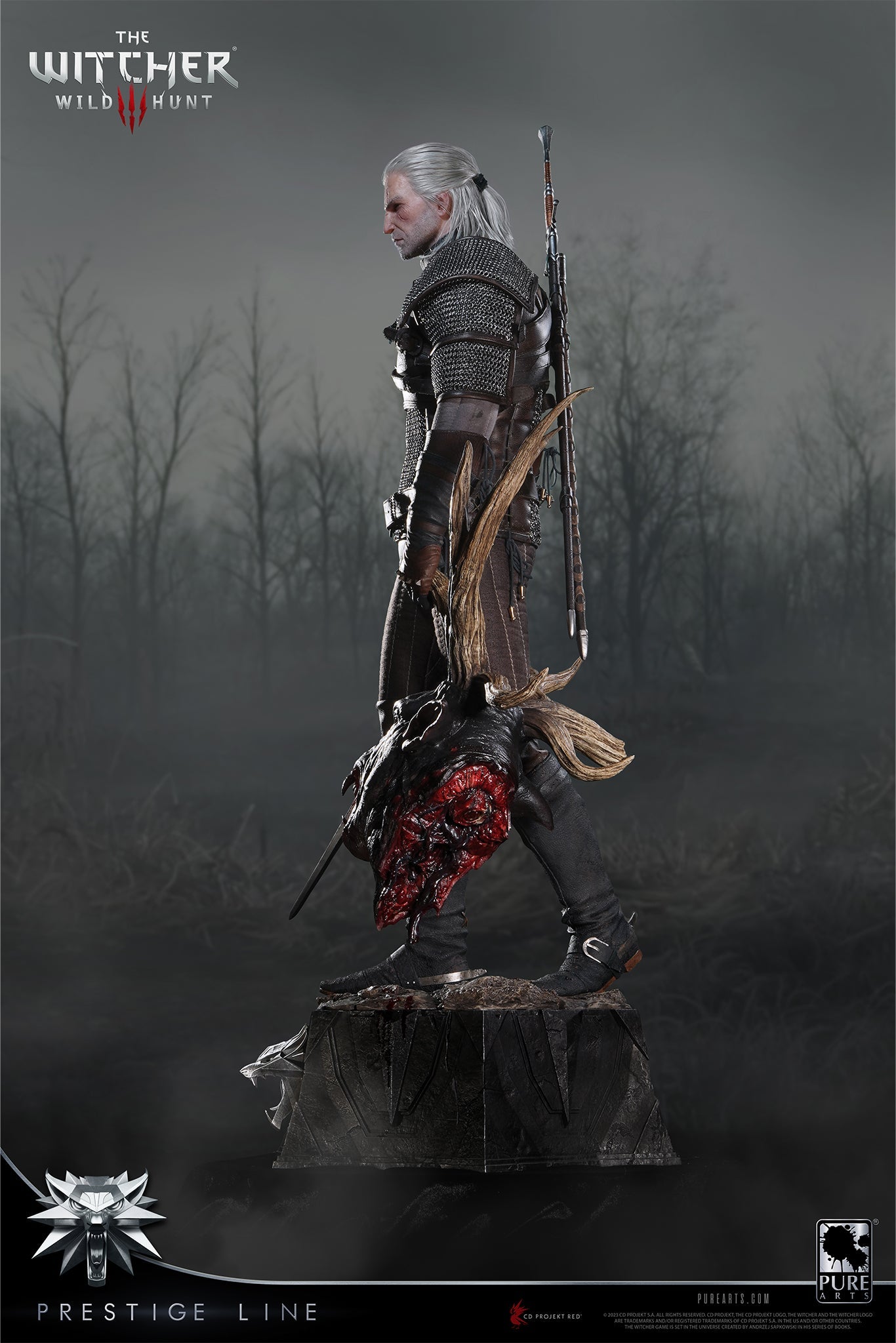 PureArts GERALT THE WITCHER 3: WILD HUNT GERALT OF RIVIA 1/2 SCALE STATUE