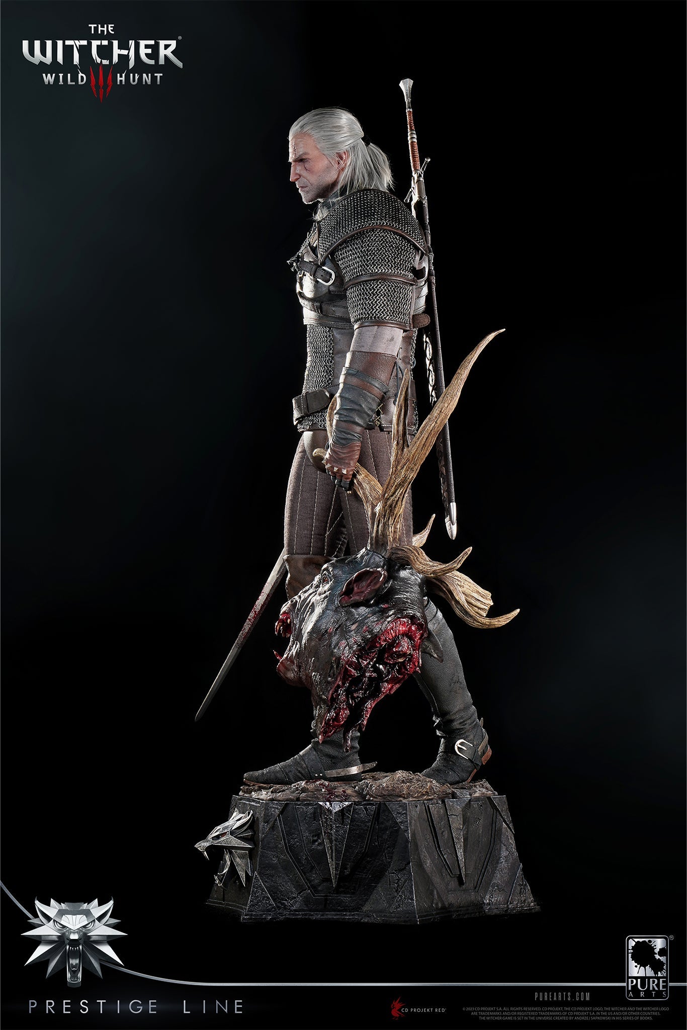 PureArts GERALT THE WITCHER 3: WILD HUNT GERALT OF RIVIA 1/2 SCALE STATUE