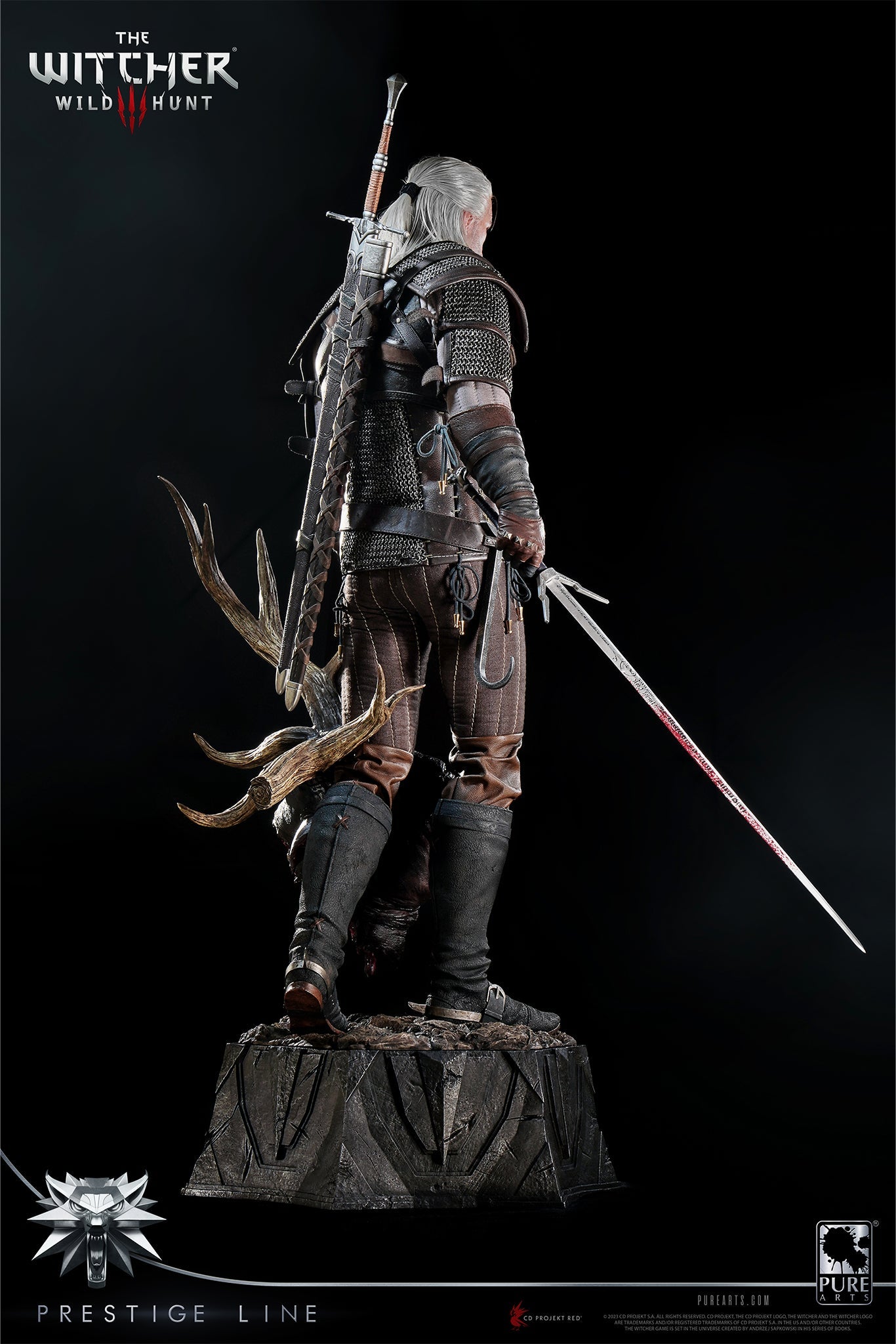 PureArts GERALT THE WITCHER 3: WILD HUNT GERALT OF RIVIA 1/2 SCALE STATUE