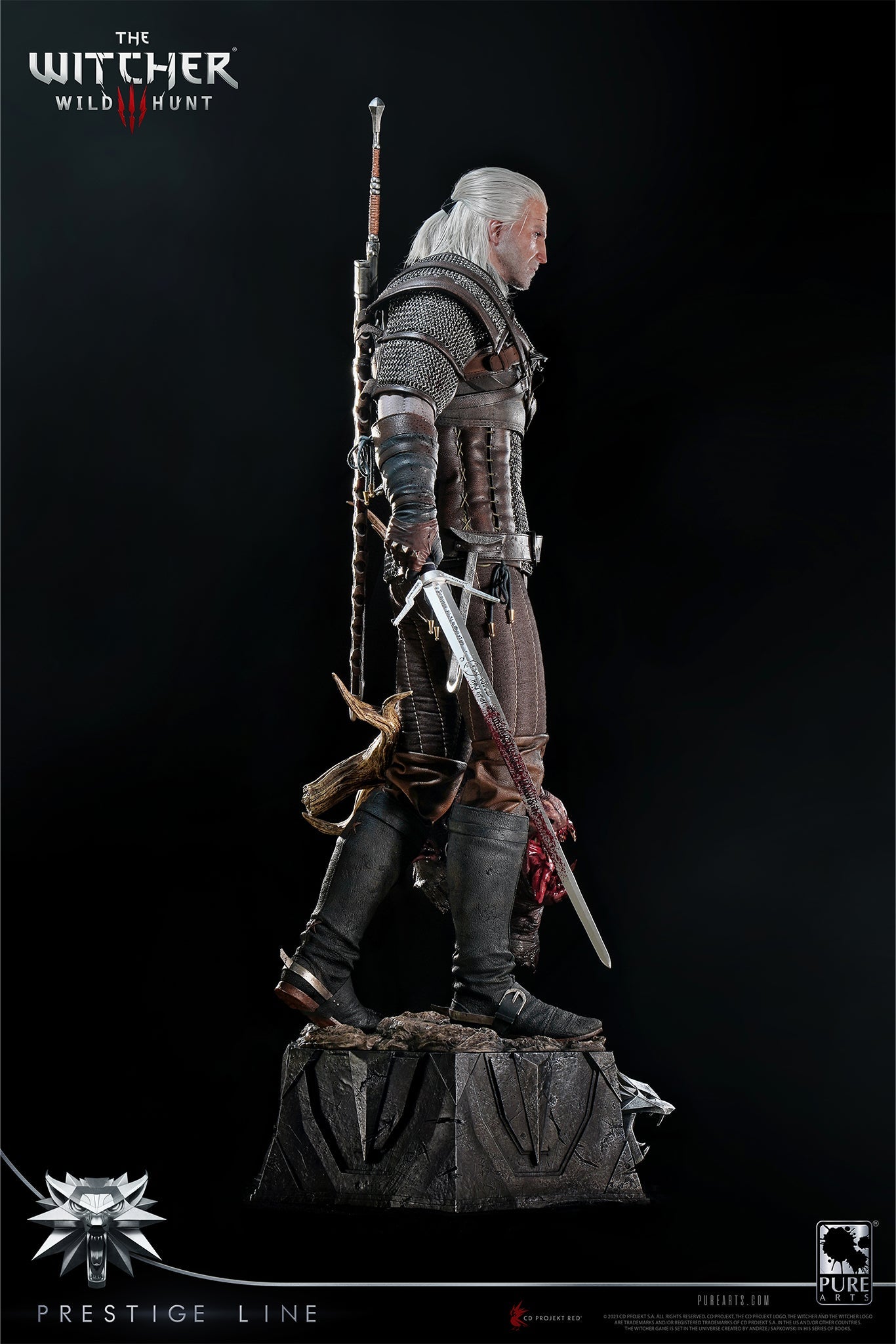 PureArts GERALT THE WITCHER 3: WILD HUNT GERALT OF RIVIA 1/2 SCALE STATUE