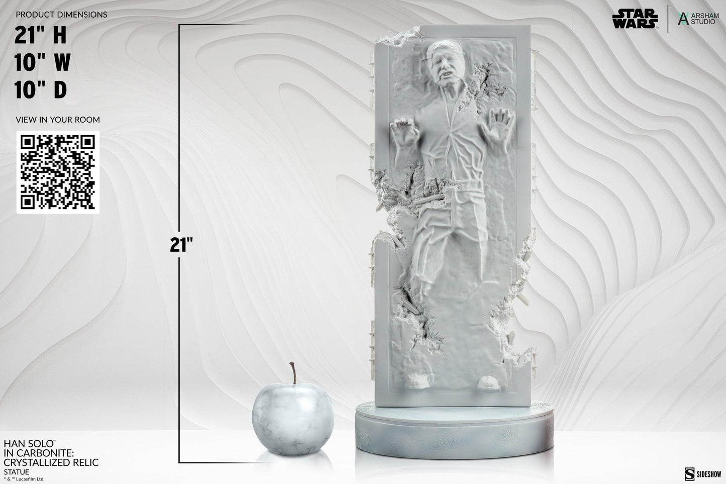 Sideshow HAN SOLO™ IN CARBONITE™: CRYSTALLIZED RELIC Statues 700235 - ToyFury