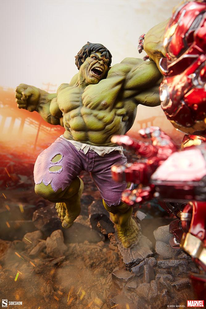 Sideshow The Avengers - Hulk vs Hulkbuster 19” Maquette Statue 200571 - ToyFury