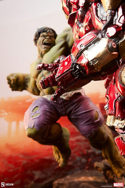 Sideshow The Avengers - Hulk vs Hulkbuster 19” Maquette Statue 200571 - ToyFury