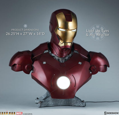 Sideshow Marvel IRON MAN MARK III Life-Size Bust 400329 - ToyFury