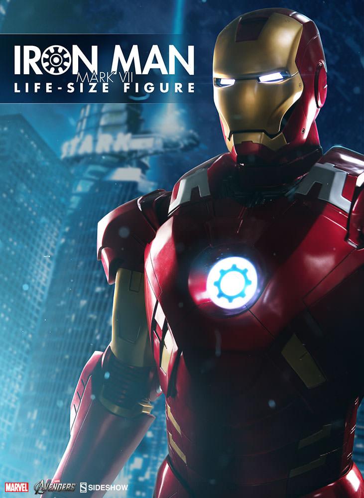 Sideshow Avengers - Iron Man Mark VII (7) 1:1 Scale Life-Size Statue 400311 - ToyFury