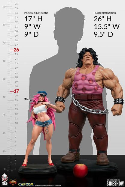 Sideshow x PCS 1/4 Street Fighter Mad Gear Exclusive Hugo and Poison 1:4 Scale Statue Set 909216 - ToyFury