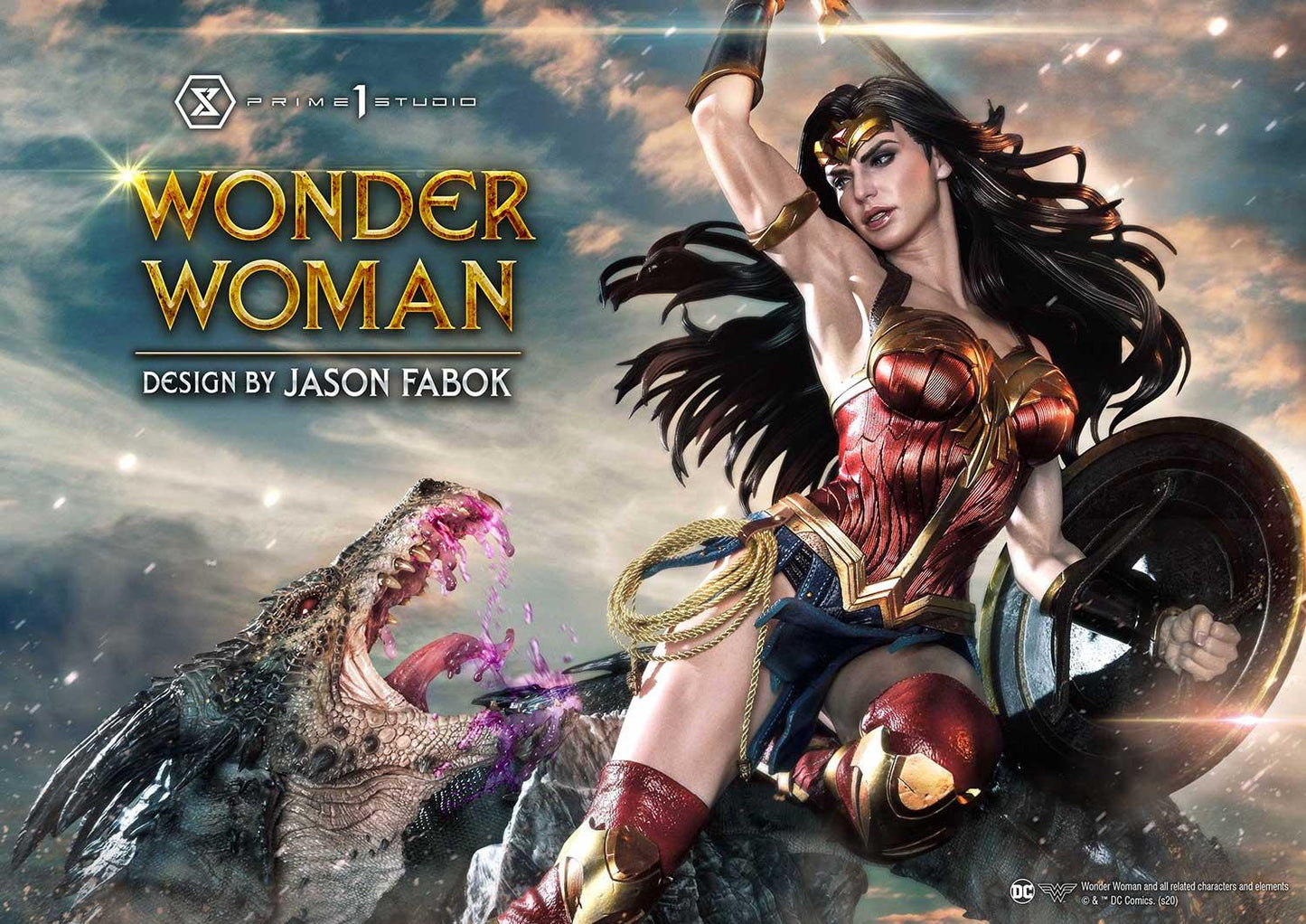 Prime 1 Studio MMDC-48EX Wonder Woman versus Hydra favorite (Concept Design By Jason Fabok)