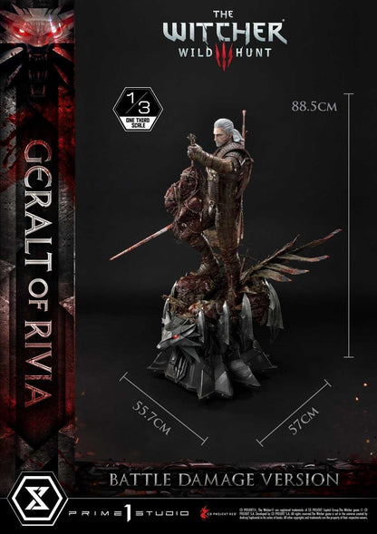 Prime 1 Studio Museum Masterline: The Witcher 3 – Wild Hunt Geralt Of Rivia 1/3 Statue Battle Damage Ver. MMW3-01BD - ToyFury