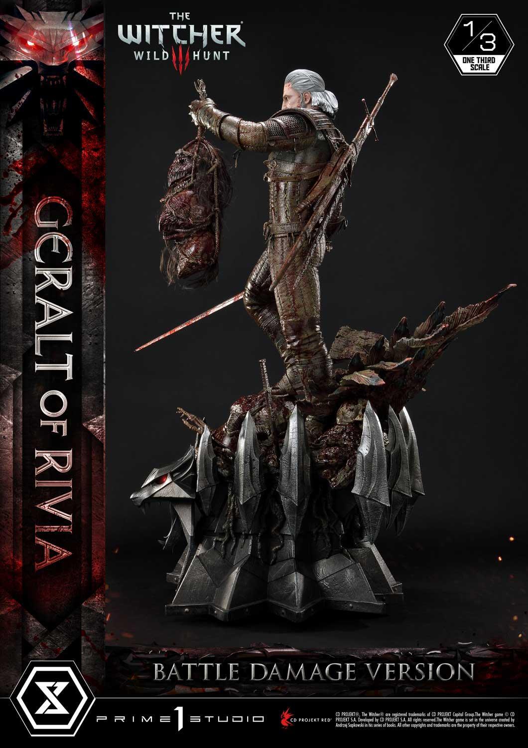 Prime 1 Studio Museum Masterline: The Witcher 3 – Wild Hunt Geralt Of Rivia 1/3 Statue Battle Damage Ver. MMW3-01BD - ToyFury