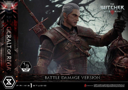 Prime 1 Studio Museum Masterline: The Witcher 3 – Wild Hunt Geralt Of Rivia 1/3 Statue Battle Damage Ver. MMW3-01BD - ToyFury