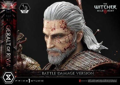 Prime 1 Studio Museum Masterline: The Witcher 3 – Wild Hunt Geralt Of Rivia 1/3 Statue Battle Damage Ver. MMW3-01BD - ToyFury