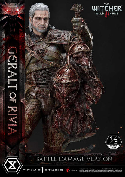 Prime 1 Studio Museum Masterline: The Witcher 3 – Wild Hunt Geralt Of Rivia 1/3 Statue Battle Damage Ver. MMW3-01BD - ToyFury