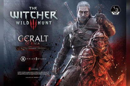 Prime 1 Studio Museum Masterline: The Witcher 3 – Wild Hunt Geralt Of Rivia 1/3 Statue Battle Damage Ver. MMW3-01BD - ToyFury