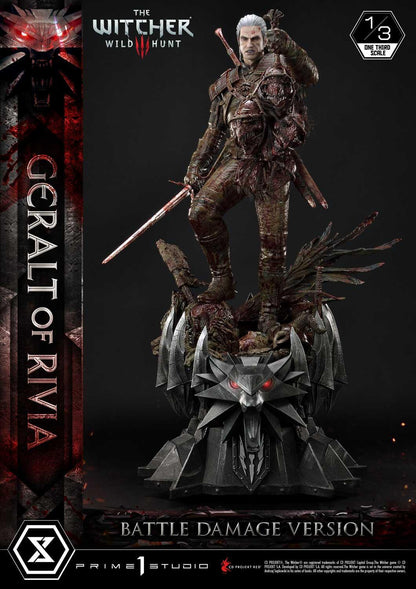 Prime 1 Studio Museum Masterline: The Witcher 3 – Wild Hunt Geralt Of Rivia 1/3 Statue Battle Damage Ver. MMW3-01BD - ToyFury