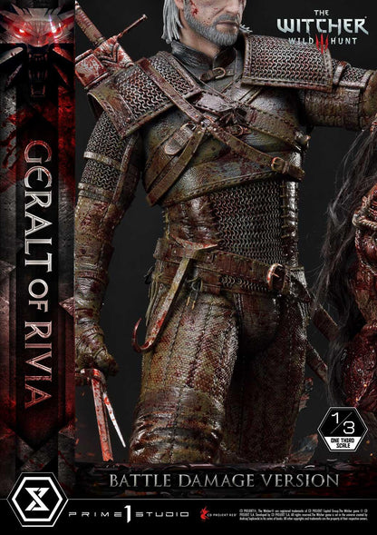 Prime 1 Studio Museum Masterline: The Witcher 3 – Wild Hunt Geralt Of Rivia 1/3 Statue Battle Damage Ver. MMW3-01BD - ToyFury