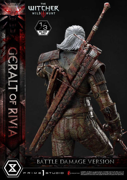 Prime 1 Studio Museum Masterline: The Witcher 3 – Wild Hunt Geralt Of Rivia 1/3 Statue Battle Damage Ver. MMW3-01BD - ToyFury