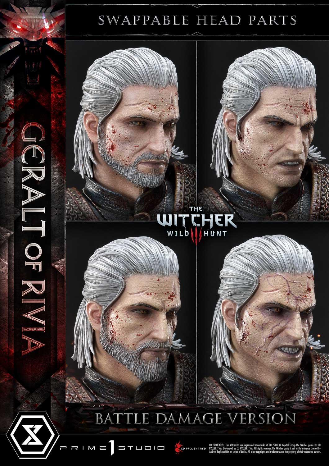 Prime 1 Studio Museum Masterline: The Witcher 3 – Wild Hunt Geralt Of Rivia 1/3 Statue Battle Damage Ver. MMW3-01BD - ToyFury