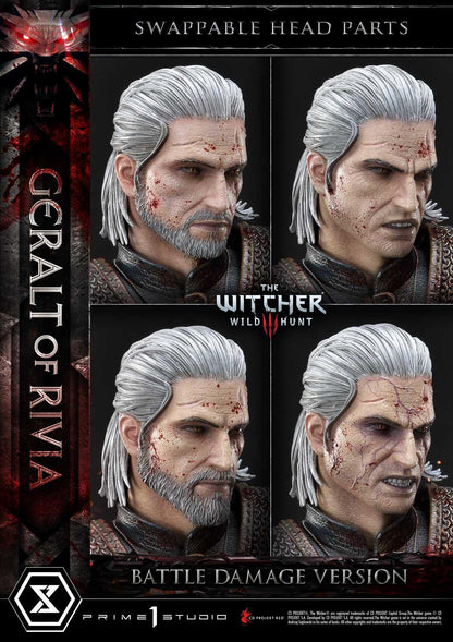 Prime 1 Studio Museum Masterline: The Witcher 3 – Wild Hunt Geralt Of Rivia 1/3 Statue Battle Damage Ver. MMW3-01BD - ToyFury