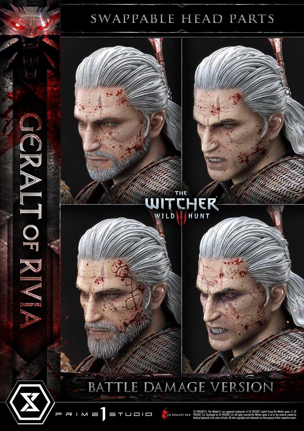 Prime 1 Studio Museum Masterline: The Witcher 3 – Wild Hunt Geralt Of Rivia 1/3 Statue Battle Damage Ver. MMW3-01BD - ToyFury