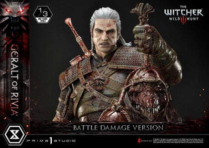 Prime 1 Studio Museum Masterline: The Witcher 3 – Wild Hunt Geralt Of Rivia 1/3 Statue Battle Damage Ver. MMW3-01BD - ToyFury