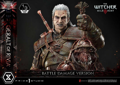 Prime 1 Studio Museum Masterline: The Witcher 3 – Wild Hunt Geralt Of Rivia 1/3 Statue Battle Damage Ver. MMW3-01BD - ToyFury