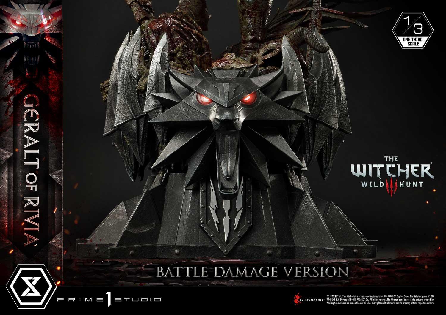 Prime 1 Studio Museum Masterline: The Witcher 3 – Wild Hunt Geralt Of Rivia 1/3 Statue Battle Damage Ver. MMW3-01BD - ToyFury