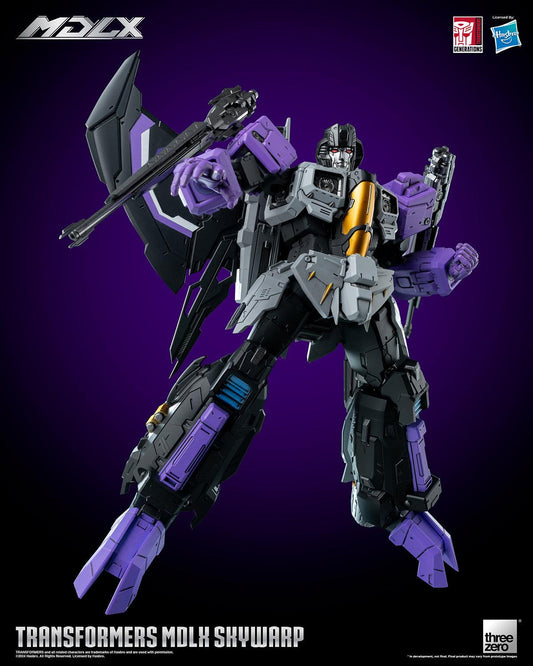 Threezero Transformers Mdlx Articulated Figure Series Skywarp Action Figure 3Z06630W0 - ToyFury