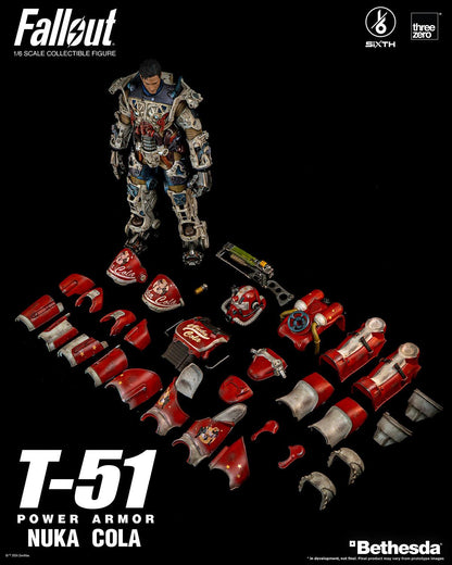 ThreeZero Fallout T-51 Nuka Cola Power Armor 1/6 Scale 3Z07730W0 - ToyFury