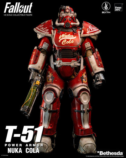 ThreeZero Fallout T-51 Nuka Cola Power Armor 1/6 Scale 3Z07730W0 - ToyFury