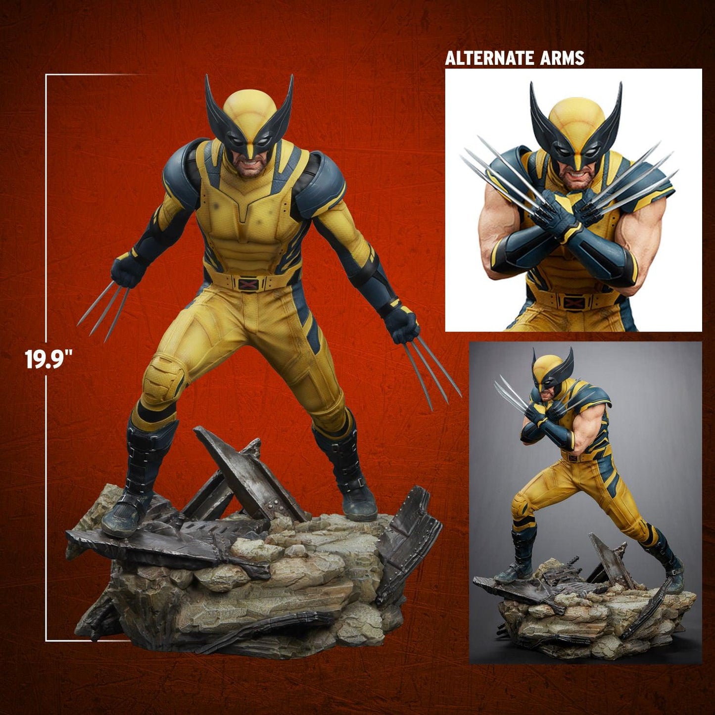 Pre-order Iron Studios MARCAS108224-14 WOLVERINE Quarter Scale Statue